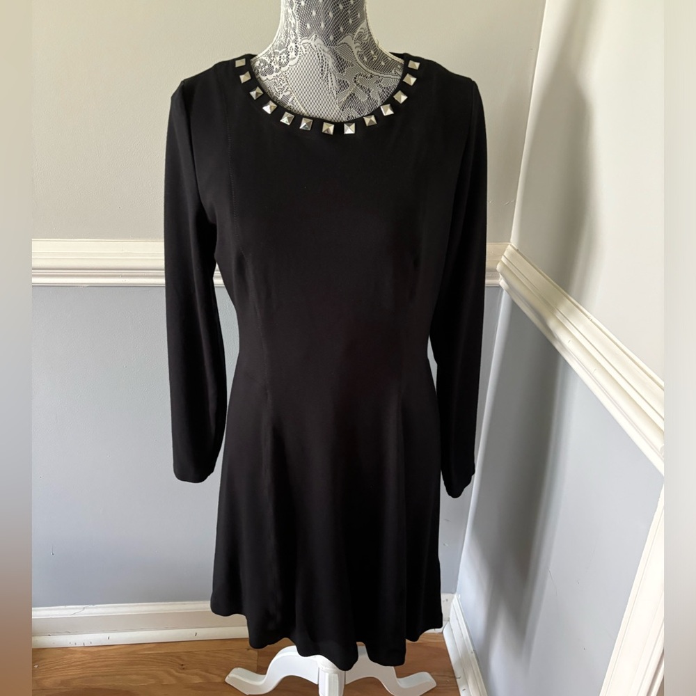 EUC Michael Kors Black Crew Neck Dress with Size 12
